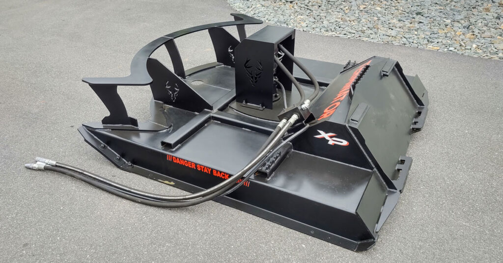 terminator low flow brush cutter on concrete