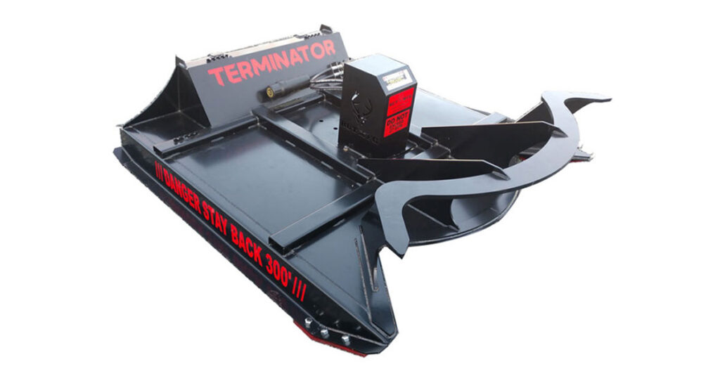 skid steer brush cutter terminator attachment