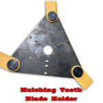 Complete Mulching Tooth Blade Holder For Tree Slayer