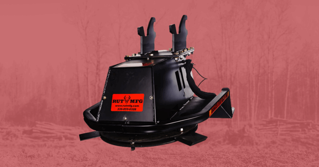excavator tree shear cutting trees