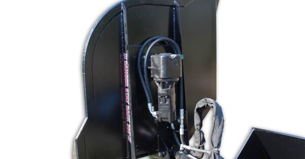 head of the side boom mower for skid steer